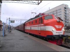 Tåget ankommer till Eskilstuna C